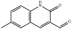 6-METHYL-2-OXO-1,2-DIHYDROQUINOLIN-3-CARBALDEHYDE 구조식 이미지
