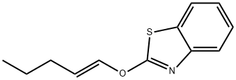 Benzothiazole, 2-(1-pentenyloxy)-, (E)- (9CI) Structure