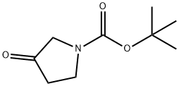 N-Boc-3-pyrrolidinone 구조식 이미지
