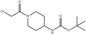 1-(Chloroacetyl)-4-(tert-butoxycarbonyl)-aminopiperidine Structure