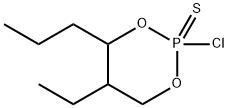 2-Chloro-5-ethyl-4-propyl-1,3,2-dioxaphosphorinane 2-sulfide 구조식 이미지
