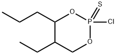 2-Chloro-5-ethyl-4-propyl-1,3,2-dioxaphosphorinane 2-sulfide Structure