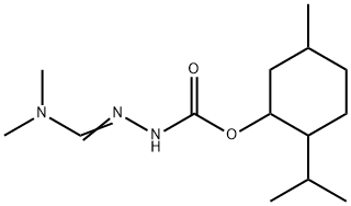 CARBAZIC ACID, 3-DIMETHYLAMINOMETHYLENE-, 2-ISOPROPYL-5-METHYLCYCLOHEX YL ESTER Structure