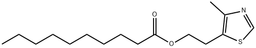 2-(4-메틸-5-티아졸릴)에틸데카노에이트 구조식 이미지