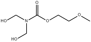 2-methoxyethyl bis(hydroxymethyl)carbamate Structure