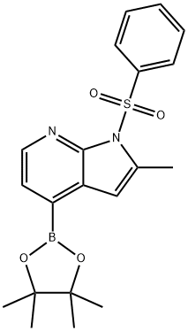 1014613-31-0 1H-PYRROLO[2,3-B]PYRIDINE, 2-METHYL-1-(PHENYLSULFONYL)-4-(4,4,5,5-TETRAMETHYL-1,3,2-DIOXABOROLAN-2-YL)-