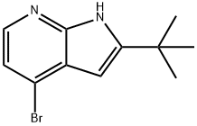 1H-Pyrrolo[2,3-b]pyridine, 4-broMo-2-(1,1-diMethylethyl)- Structure