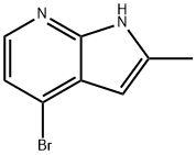 4-Bromo-2-methyl-1H-pyrrolo[2,3-b]pyridine 구조식 이미지