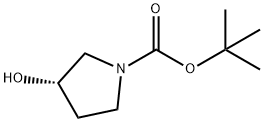 N-(tert-Butoxycarbonyl)-(S)-(+)-3-pyrrolidinol Structure