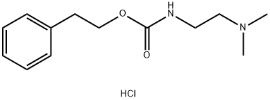 카르밤산,(2-(다이메틸아미노)에틸)-,페네틸에스테르,모노하이드로크로라이드 구조식 이미지