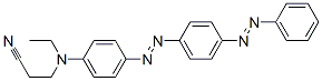 3-[Ethyl[4-[[4-(phenylazo)phenyl]azo]phenyl]amino]propionitrile Structure