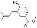 methyl 4-hydroxy-3-(3-methylbut-2-enyl)benzoate Structure