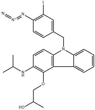 (4-azido-3-iodobenzyl)carazolol Structure