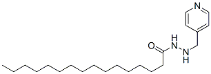 1-isonicotinyl-2-palmitoyl hydrazine Structure