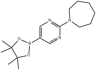 2-(Homopiperidin-1-yl)pyrimidine- 5-boronic acid pinacol ester 구조식 이미지