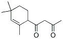 1-(2,4,4-Trimethyl-2-cyclohexen-1-yl)-1,3-butanedione 구조식 이미지