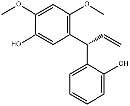(+)-4',6'-Dimethoxy[(S)-2,3'-allylidenediphenol] Structure
