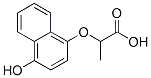 2-(4-hydroxy-1-naphthyloxy)propionic acid  Structure