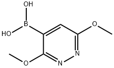 4-Borono-3,6-dimethoxypyridazine 구조식 이미지