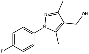 [1-(4-fluorophenyl)-3,5-dimethyl-1H-pyrazol-4-yl]methanol(SALTDATA: FREE) 구조식 이미지