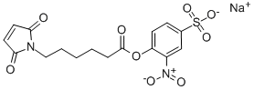 EPSILON-N-MALEIMIDOCAPROIC ACID-(2-NITRO-4-SULFO)-PHENYL ESTER SODIUM SALT Structure