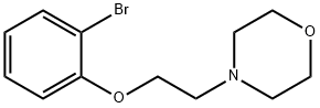 4-[2-(2-BROMOPHENOXY)ETHYL]MORPHOLINE 구조식 이미지