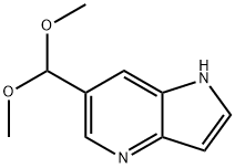 6-(다이메톡시메틸)-1H-피롤로[3,2-B]피리딘 구조식 이미지