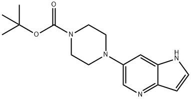 TERT-BUTYL4-(1H-PYRROLO[3,2-B]PYRIDIN-6-YL)PIPERAZINE-1-CARBOXYLATE 구조식 이미지