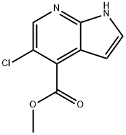 메틸5-클로로-1H-피롤로[2,3-B]피리딘-4-카르복실레이트 구조식 이미지