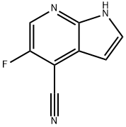 5-FLUORO-1H-PYRROLO[2,3-B]PYRIDINE-4-CARBONITRILE Structure