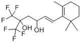1-Hexene-3,5-diol, 6,6,6-trifluoro-5-trifluoromethyl-1-(2,6,6-trimethy lcyclohex-1-enyl)- Structure