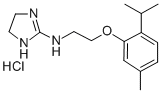 2-(beta-Thymoxyethylamino)-2-imidazoline hydrochloride Structure