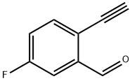 2-ethynyl-5-fluorobenzaldehyde Structure