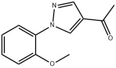 1-[1-(2-METHOXYPHENYL)-1H-PYRAZOL-4-YL]ETHANONE 구조식 이미지