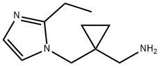 ((1-[(2-ETHYL-1H-IMIDAZOL-1-YL)METHYL]CYCLOPROPYL)METHYL)AMINE Structure