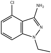 4-CHLORO-1-ETHYL-1H-INDAZOL-3-AMINE Structure