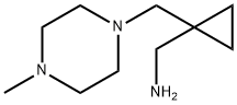 ((1-[(4-METHYL-1-PIPERAZINYL)METHYL]CYCLOPROPYL)METHYL)AMINE Structure