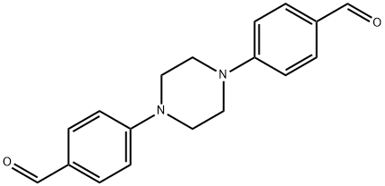 4,4'-(1,4-피페라진디일)비스-벤즈알데히드 구조식 이미지