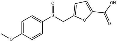 5-{[(4-methoxyphenyl)sulfinyl]methyl}-2-furoic acid Structure