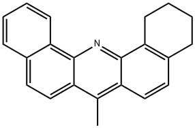 DIBENZ(c,h)ACRIDINE, 1,2,3,4-TETRAHYDRO-7-METHYL- Structure