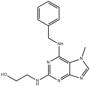 6-BENZYLAMINO-2-(2-HYDROXYETHYLAMINO)-7-METHYLPURINE Structure