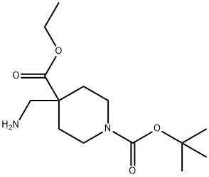 에틸4-아미노메틸-1-Boc… 구조식 이미지