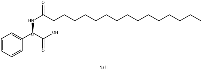 N-Hexadecanoyl-D-phenylglycine sodiuM salt 구조식 이미지