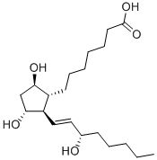 9BETA,11ALPHA,15S-TRIHYDROXY-PROST-13E-EN-1-OIC ACID Structure