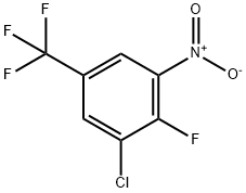 3-CHLORO-4-FLUORO-5-NITROBENZOTRIFLUORIDE 구조식 이미지