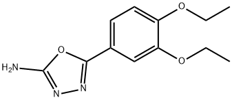 5-(3,4-diethoxyphenyl)-1,3,4-oxadiazol-2-amine 구조식 이미지