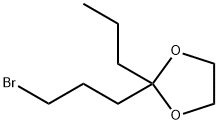 1-BROMO-3-ETHYLENEDIOXY-HEPTANE Structure