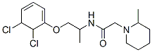 2-(2-methyl-3,4,5,6-tetrahydro-2H-pyridin-1-yl)-N-(1-phenoxypropan-2-y l)acetamide chloride 구조식 이미지