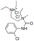 2-[(2-클로로페닐)카바모일메틸-에틸-암모니오]에틸-디에틸-아자늄디클로라이드 구조식 이미지
