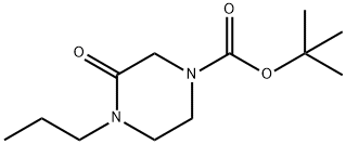 tert-butyl 3-oxo-4-propylpiperazine-1-carboxylate 구조식 이미지